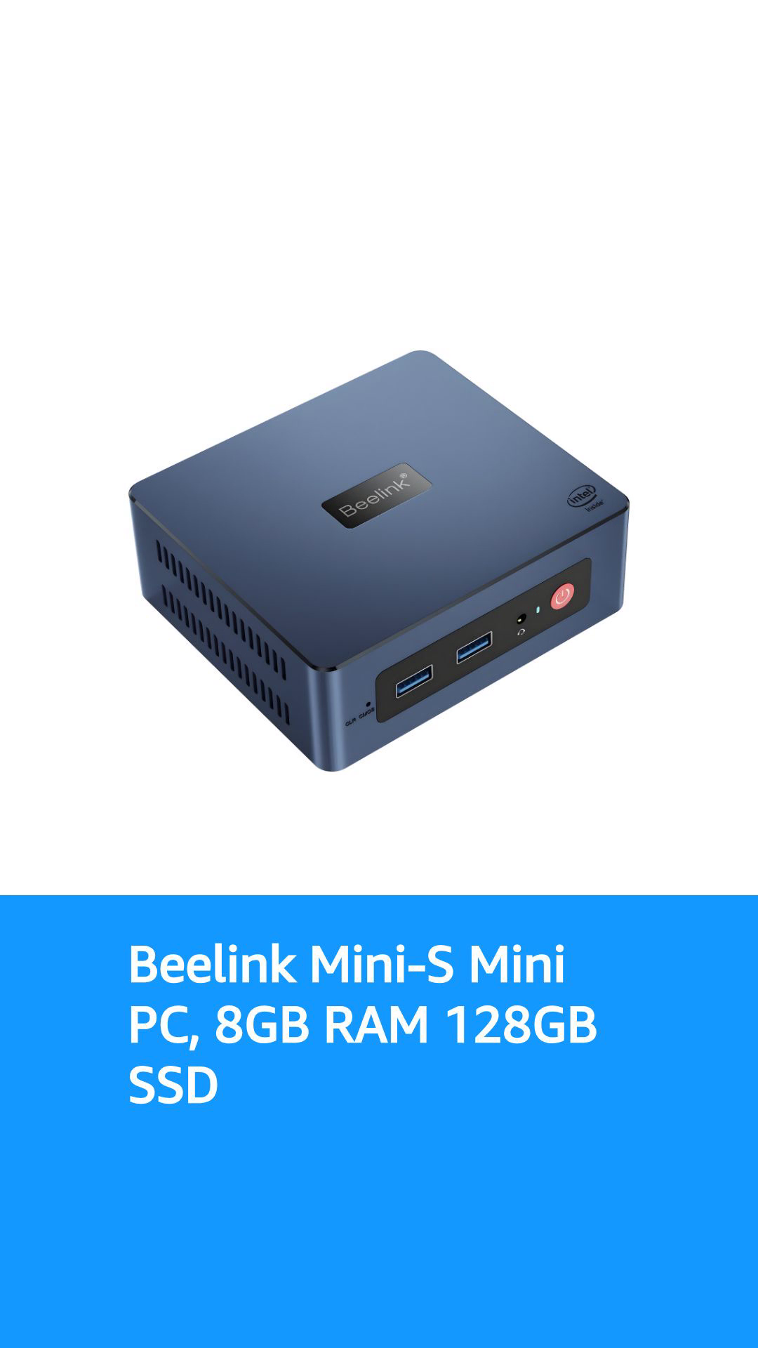 Beelink 4 Cores 11th Gen Intel N5095 Mini-S Mini PC, 8GB RAM 128GB